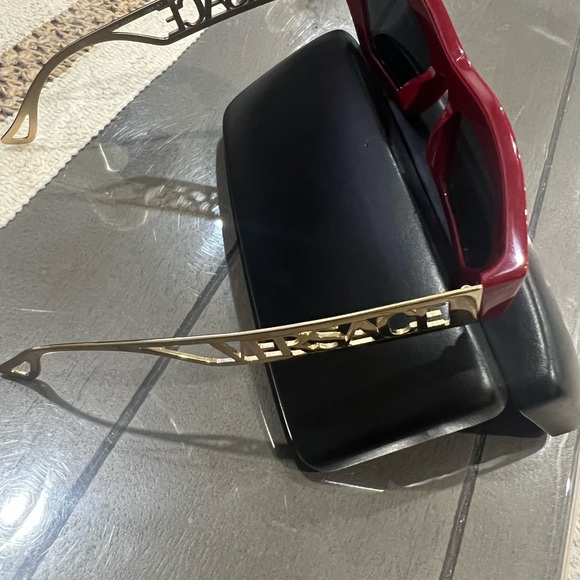 Versace Red Cat-Eye Sunglasses - Picture 2 of 5